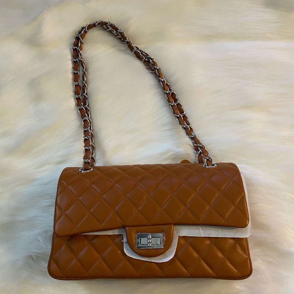 NEW quilted leather bag